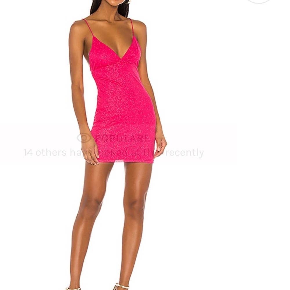 Pink Sparkle Superdown Mini Dress Size M
